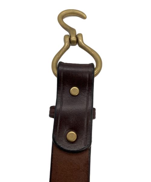 TORY LEATHER（トリーレザー）TORY LEATHER　 (トリーレザー) 2260 Brass Hoof Pick Belt / USA製 ブラウン サイズ:36の古着・服飾アイテム