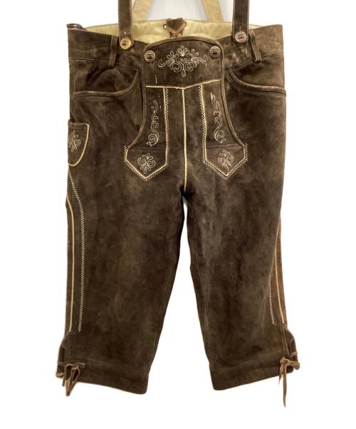 Alm sach（アルムザッハ）Alm sach (アルムザッハ) レーダーホーゼン ブラウン サイズ:52の古着・服飾アイテム