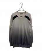 Yohji Yamamoto pour hommeヨウジヤマモト プールオム）の古着「Gradation Loose Knit / HB-K02-090」｜グレー