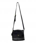 COACHコーチ）の古着「ターンロックショルダーバッグ / 9870」｜ブラック