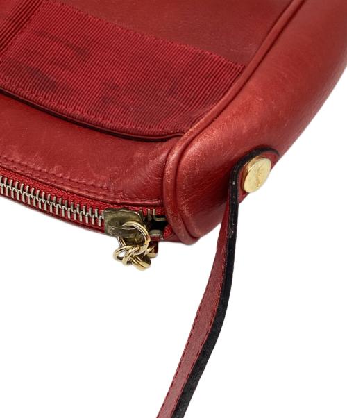 Salvatore Ferragamo（サルヴァトーレ フェラガモ）Salvatore Ferragamo (サルヴァトーレ フェラガモ) リボンショルダーバッグ レッドの古着・服飾アイテム