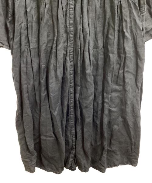nest Robe（ネストローブ）nest Robe (ネストローブ) Yネック　リネン　ワンピース ブラック サイズ:Fの古着・服飾アイテム