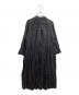 nest Robe（ネストローブ）の古着「Yネック　リネン　ワンピース」｜ブラック