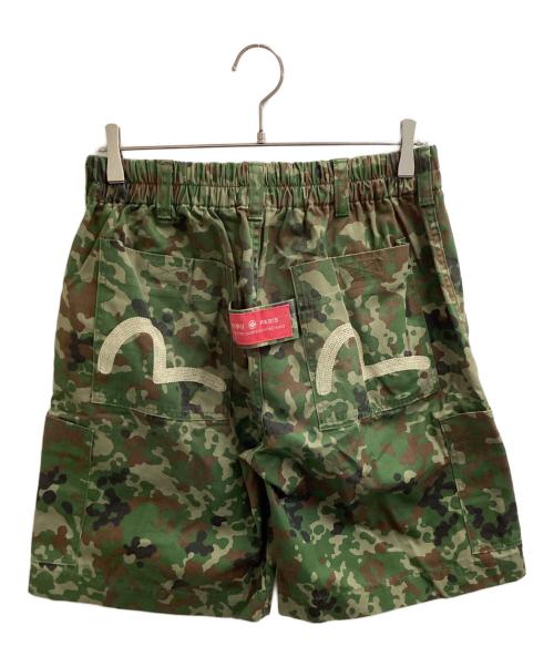 EVISU PARIS（エヴィス パリス）EVISU PARIS (エヴィス パリス) カモ柄ハーフパンツ グリーン サイズ:Sの古着・服飾アイテム