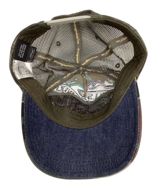 Ed Hardy（エド ハーディー）ED HARDY (エド ハーディー) メッシュキャップ グリーンの古着・服飾アイテム