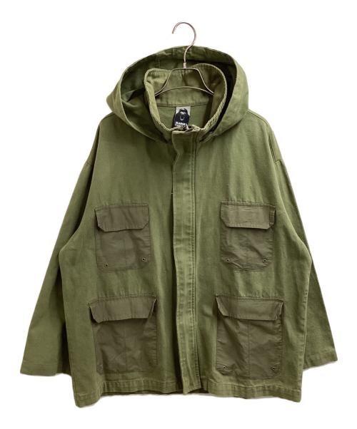 X-LARGE（エクストララージ）X-LARGE (エクストララージ) ミリタリージャケット オリーブ サイズ:記載なし（採寸値参照）の古着・服飾アイテム