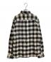 RRL (ダブルアールエル) バッファローチェック ツイル ワークシャツ ホワイト×ブラック サイズ:M：20000円