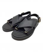 PADRONE×STUDIOUSパドローネ×ステュディオス）の古着「別注BELT SANDAL」｜ブラック