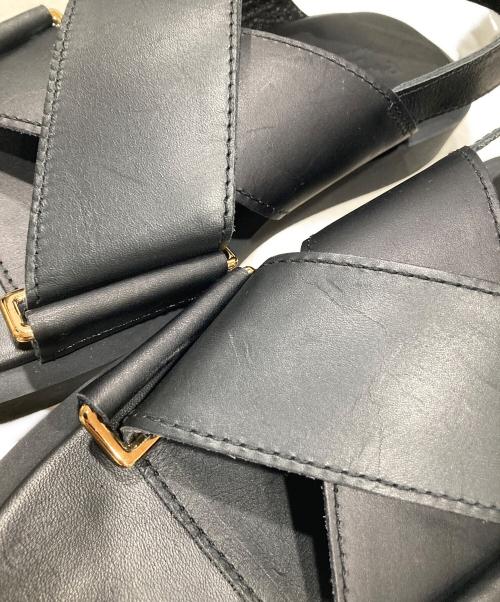 PADRONE（パドローネ）PADRONE (パドローネ) STUDIOUS (ステュディオス) 別注BELT SANDAL ブラック サイズ:40の古着・服飾アイテム