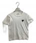 PLAY COMME des GARCONS（プレイコムデギャルソン）の古着「ブラックハートロゴTシャツ」｜ホワイト