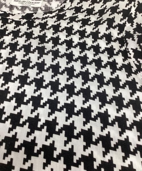 robe de chambre（ローブドシャンブル）robe de chambre (ローブドシャンブル) 千鳥柄Tシャツ/AD1995 ブラック サイズ:表記無しの古着・服飾アイテム