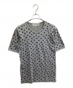 COMME des GARCONS SHIRTコムデギャルソンシャツ）の古着「ドット柄Tシャツ」｜グレー