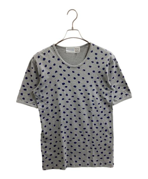 COMME des GARCONS SHIRT（コムデギャルソンシャツ）COMME des GARCONS SHIRT (コムデギャルソンシャツ) ドット柄Tシャツ グレー サイズ:Lの古着・服飾アイテム