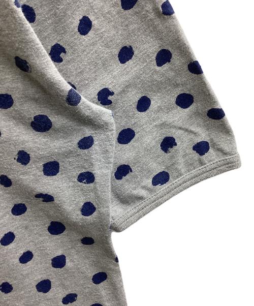 COMME des GARCONS SHIRT（コムデギャルソンシャツ）COMME des GARCONS SHIRT (コムデギャルソンシャツ) ドット柄Tシャツ グレー サイズ:Lの古着・服飾アイテム