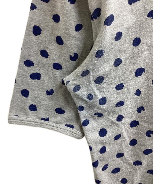COMME des GARCONS SHIRT（コムデギャルソンシャツ）COMME des GARCONS SHIRT (コムデギャルソンシャツ) ドット柄Tシャツ グレー サイズ:Lの古着・服飾アイテム