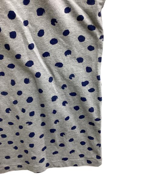 COMME des GARCONS SHIRT（コムデギャルソンシャツ）COMME des GARCONS SHIRT (コムデギャルソンシャツ) ドット柄Tシャツ グレー サイズ:Lの古着・服飾アイテム