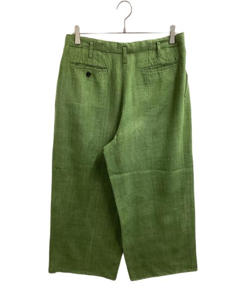 tricot COMME des GARCONS（トリココムデギャルソン）tricot COMME des GARCONS (トリココムデギャルソン) シルクワイドパンツ グリーン サイズ:Mの古着・服飾アイテム