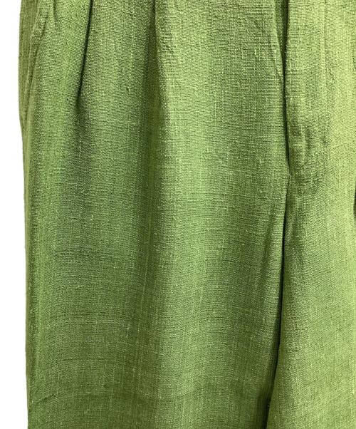 tricot COMME des GARCONS（トリココムデギャルソン）tricot COMME des GARCONS (トリココムデギャルソン) シルクワイドパンツ グリーン サイズ:Mの古着・服飾アイテム