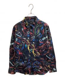 PS Paul Smith（ＰＳポールスミス）の古着「クライミングローププリントシャツ」｜ブラック