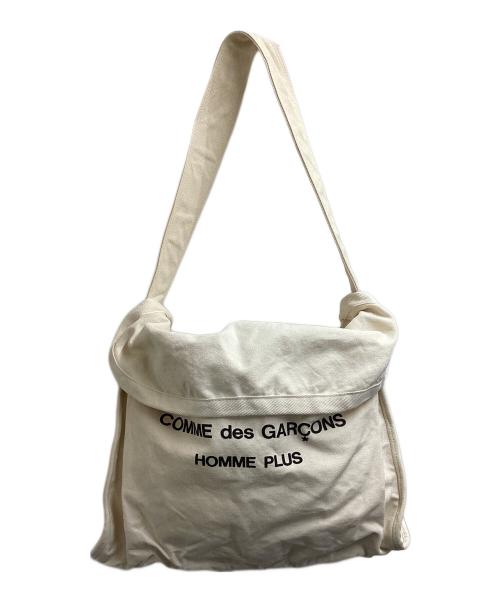 COMME des GARCONS HOMME PLUS（コムデギャルソンオムプリュス）COMME des GARCONS HOMME PLUS (コムデギャルソンオムプリュス) ニュースペーパーバッグ アイボリーの古着・服飾アイテム
