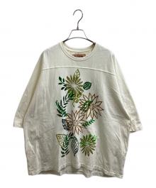 Monostereo（モノステレオ）の古着「LEAFY GREENS FOOTBALL TEE」｜ホワイト