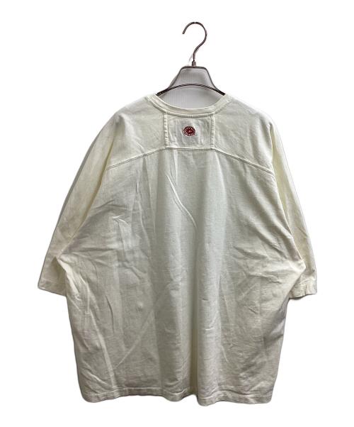 Monostereo（モノステレオ）Monostereo (モノステレオ) LEAFY GREENS FOOTBALL TEE ホワイト サイズ:Lの古着・服飾アイテム
