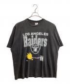 Majesticマジェスティック）の古着「古着 Tシャツ / USA製 / LOS ANGELES Raiders」｜ブラック