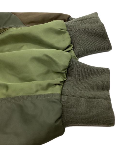 ANREALAGE（アンリアレイジ）ANREALAGE (アンリアレイジ) PANEL PATCHWORK MA-1 ジャケット オリーブ サイズ:46の古着・服飾アイテム