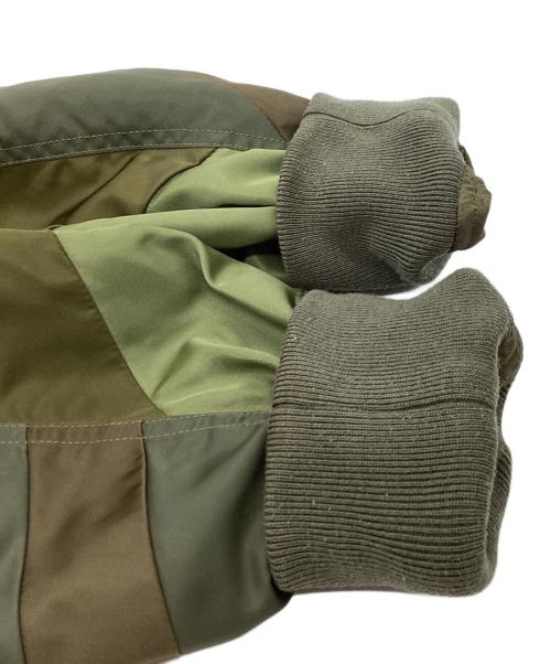 ANREALAGE（アンリアレイジ）ANREALAGE (アンリアレイジ) PANEL PATCHWORK MA-1 ジャケット オリーブ サイズ:46の古着・服飾アイテム