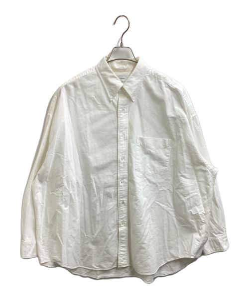 Graphpaper（グラフペーパー）Graphpaper (グラフペーパー) Oxford L/S Oversized B.D Shirt ホワイト サイズ:0/Sの古着・服飾アイテム