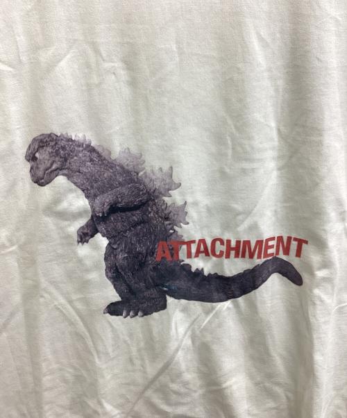 ATTACHMENT（アタッチメント）ATTACHMENT (アタッチメント) GODZILLA (ゴジラ) コラボTシャツ ホワイト サイズ:Lの古着・服飾アイテム