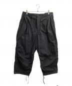 HAVERSACKハバーサック）の古着「COTTON NYLON RIP STOP Pants」｜ブラック