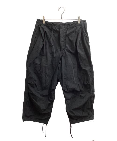 HAVERSACK（ハバーサック）HAVERSACK　 (ハバーサック) COTTON NYLON RIP STOP Pants ブラック サイズ:Lの古着・服飾アイテム