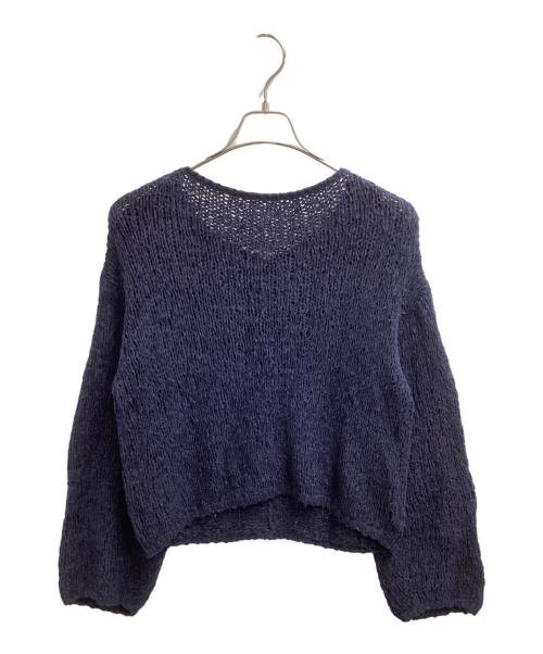 Plage（プラージュ）Plage (プラージュ) 26SS Fringe yarn カーディガン ネイビー サイズ:表記無しの古着・服飾アイテム