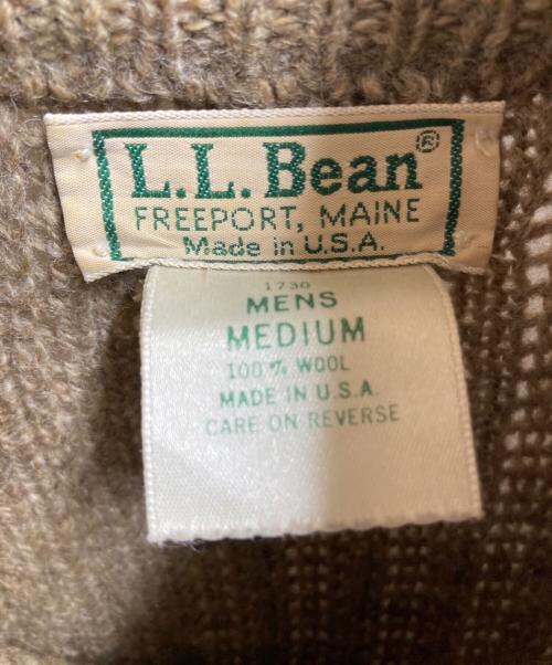 L.L.Bean（エルエルビーン）L.L.Bean (エルエルビーン) 80s ドライバーズニット  / USA製 ベージュ サイズ:Mの古着・服飾アイテム