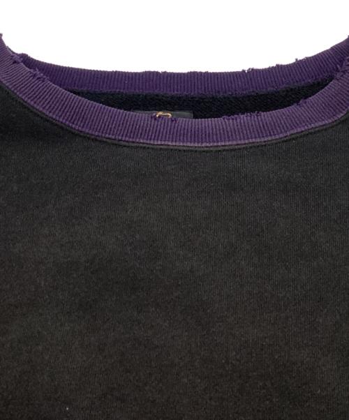 Needles（ニードルズ）Needles (ニードルズ) 2-Tone Crew Neck Sweat Shirt / 2トーンクルーネックスウェット / PU292 ブラック サイズ:Mの古着・服飾アイテム