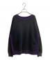 Needles（ニードルズ）の古着「2-Tone Crew Neck Sweat Shirt / 2トーンクルーネックスウェット / PU292」｜ブラック
