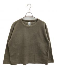 South2 West8（サウスツー ウエストエイト）の古着「S.S. Crew Neck Shirt（クルーネックシャツ）/ PU533」｜グリーン
