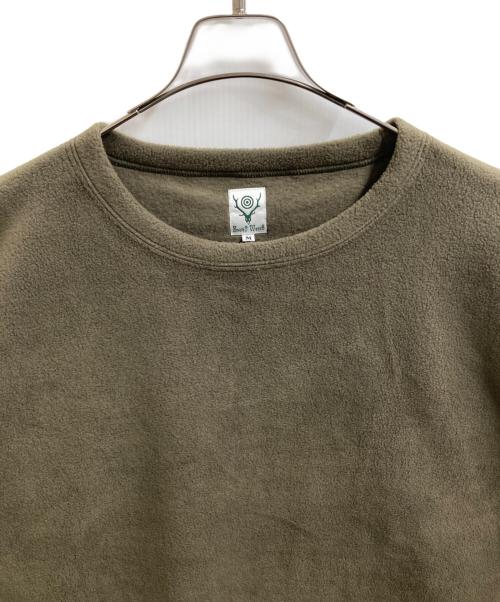 South2 West8（サウスツー ウエストエイト）south2 west8 (サウスツー ウエストエイト) S.S. Crew Neck Shirt（クルーネックシャツ）/ PU533 グリーン サイズ:Mの古着・服飾アイテム