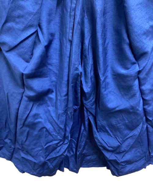 Y's（ワイズ）Y's (ワイズ) シルクリネン混 レーヨンオールインワン ブルー サイズ:表記なしの古着・服飾アイテム