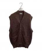 COMME des GARCONS HOMMEコムデギャルソン オム）の古着「90s ウールニットベスト」｜ブラウン