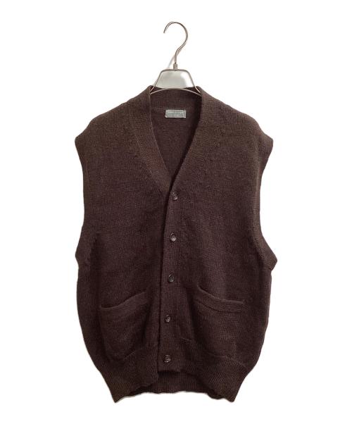 COMME des GARCONS HOMME（コムデギャルソン オム）COMME des GARCONS HOMME (コムデギャルソン オム) 90s ウールニットベスト ブラウン サイズ:表記無しの古着・服飾アイテム