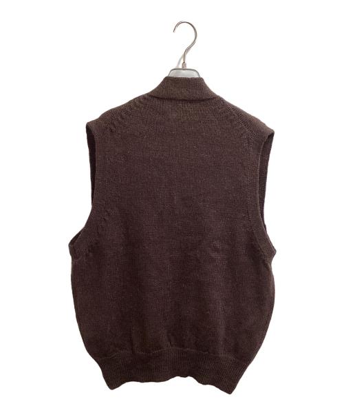 COMME des GARCONS HOMME（コムデギャルソン オム）COMME des GARCONS HOMME (コムデギャルソン オム) 90s ウールニットベスト ブラウン サイズ:表記無しの古着・服飾アイテム