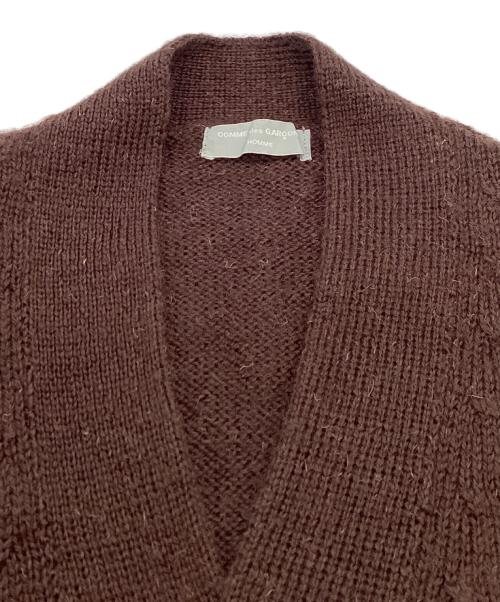 COMME des GARCONS HOMME（コムデギャルソン オム）COMME des GARCONS HOMME (コムデギャルソン オム) 90s ウールニットベスト ブラウン サイズ:表記無しの古着・服飾アイテム