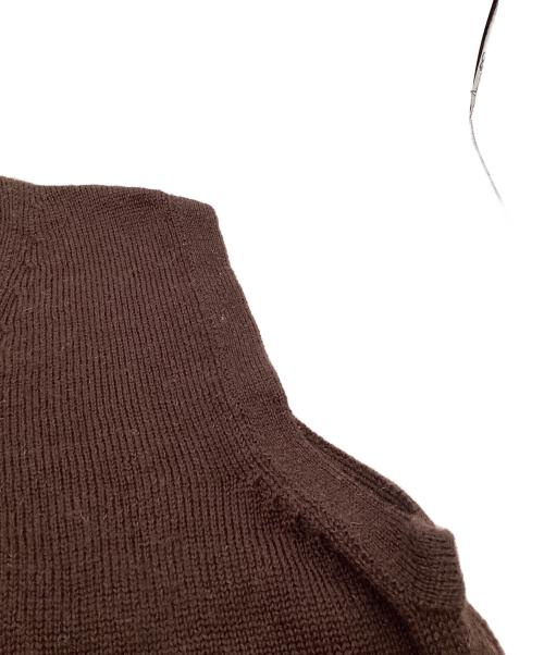 COMME des GARCONS HOMME（コムデギャルソン オム）COMME des GARCONS HOMME (コムデギャルソン オム) 90s ウールニットベスト ブラウン サイズ:表記無しの古着・服飾アイテム