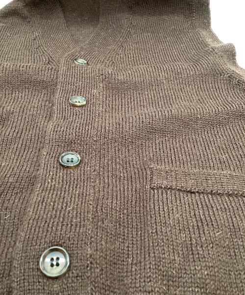 COMME des GARCONS HOMME（コムデギャルソン オム）COMME des GARCONS HOMME (コムデギャルソン オム) 90s ウールニットベスト ブラウン サイズ:表記無しの古着・服飾アイテム