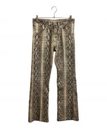 DAIRIKU（ダイリク）の古着「”Python" Flare Pressed Pants / パイソンフレアプレスパンツ / 23AW-P-4」｜ベージュ