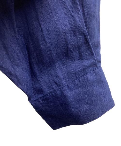MARGARET HOWELL（マーガレットハウエル）MARGARET HOWELL (マーガレットハウエル) LINEN VOILE SHIRT / リネンボイルシャツ ネイビー サイズ:1の古着・服飾アイテム
