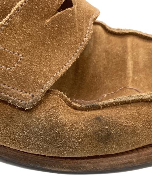 Crockett & Jones（クロケット＆ジョーンズ）Crockett & Jones (クロケット＆ジョーンズ) UNITED ARROWS (ユナイテッドアローズ) 別注 スウェードコインローファー ブラウン サイズ:7の古着・服飾アイテム