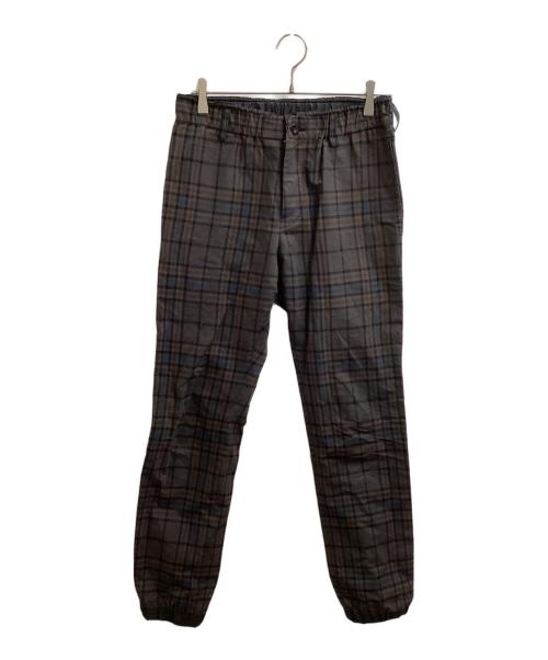 sacai（サカイ）sacai (サカイ) チェック コットン イージーパンツ / 19-01937M ブラウン サイズ:1の古着・服飾アイテム